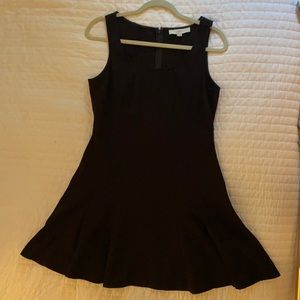 Loft Little Black Flare Swing Dress